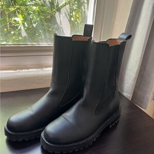Black Leather &other stories boots